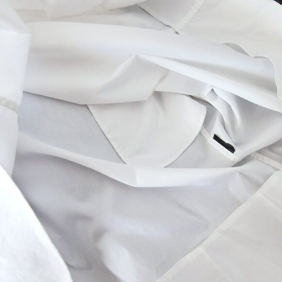 Uniqlo +J White Shirt Dress Button Front Minimalist Long Sleeve (M) - Picture 4 of 4